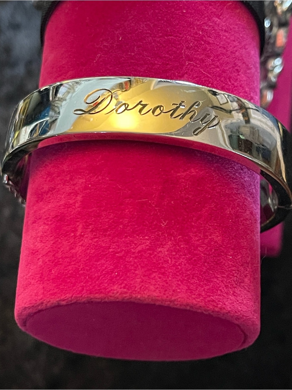 Sterling silver bangle bracelet